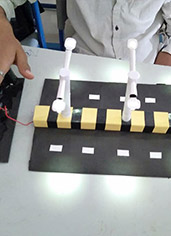 street light module of D. Y. Patil students