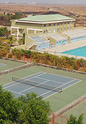 image of D Y Patil College outdoor sports fields