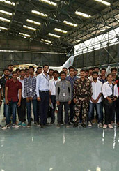 D. Y. Patil students at war memorial